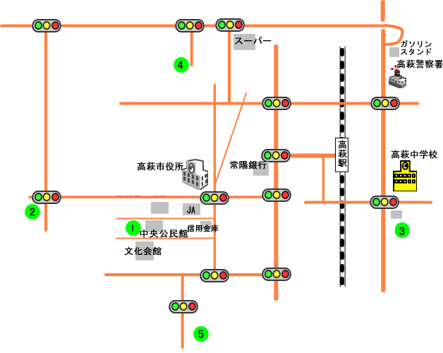 高萩市　地図案内