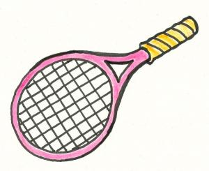 テニスラケット（余白小）