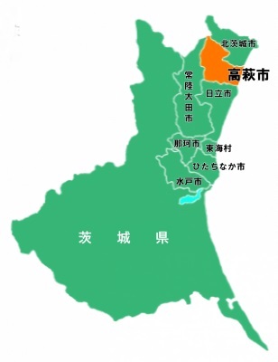 茨城県北の詳細地図