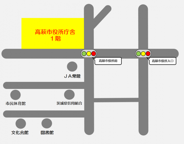 市役所付近地図