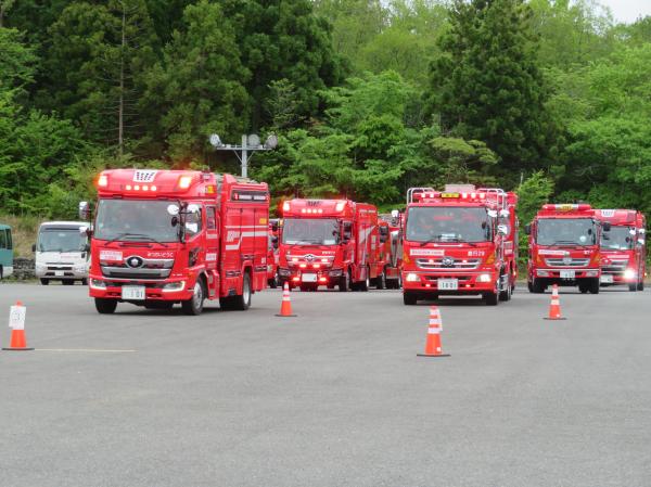 緊急消防援助隊茨城県大隊発隊式の様子(2)