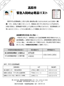 入院時リスト