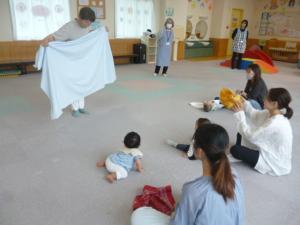 大きな布で
