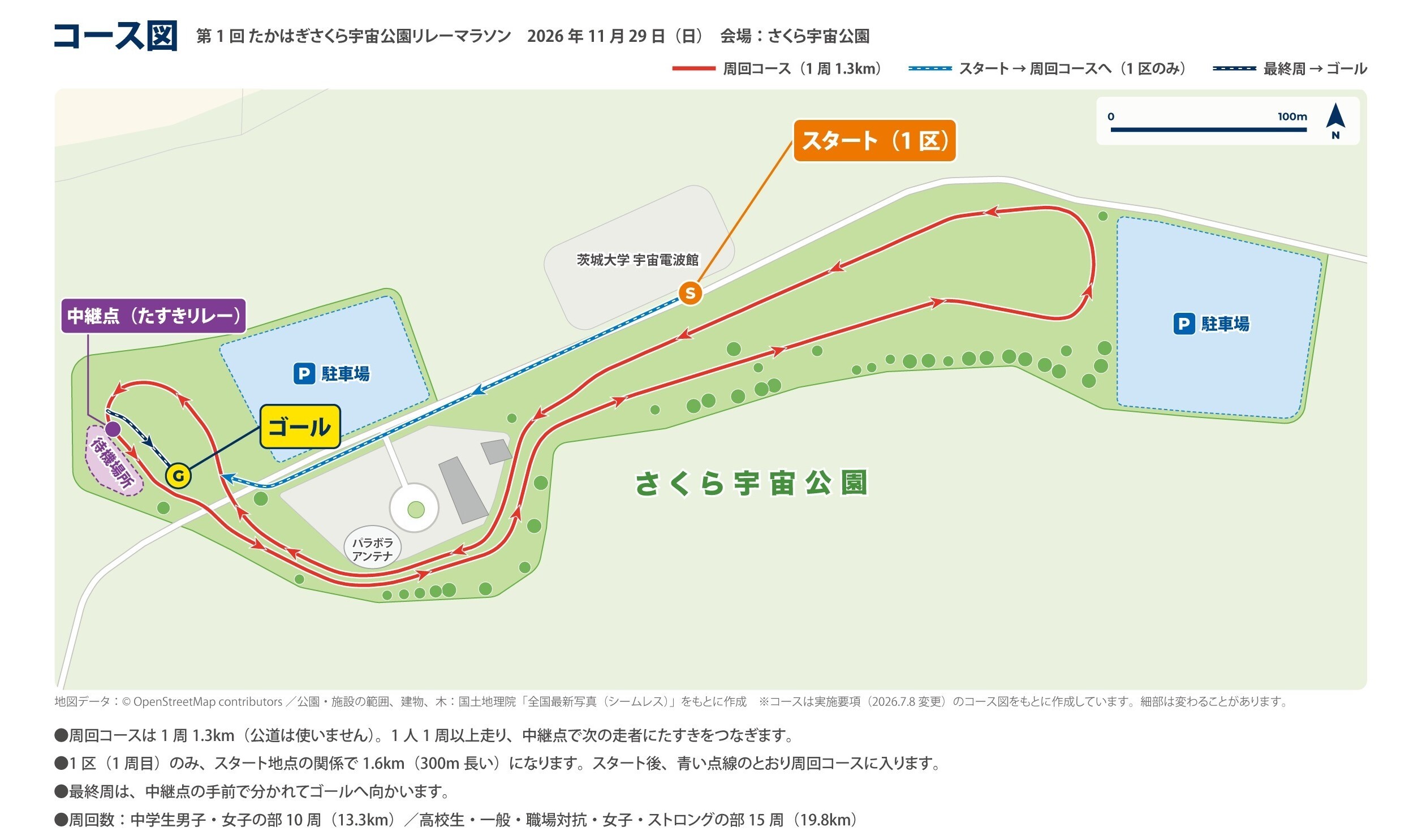 リレーマラソンコース